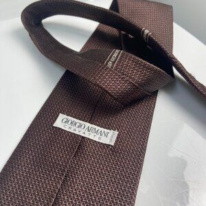 Giorgio Armani Men's Chocolate Tie